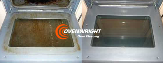 oven door before and after